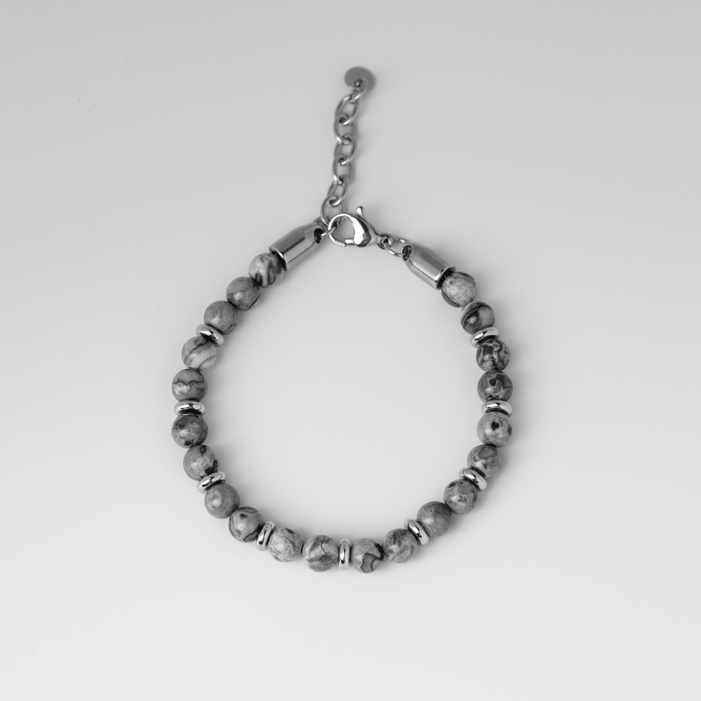 JAIRO Renzo Map Stone Bracelet in Silver