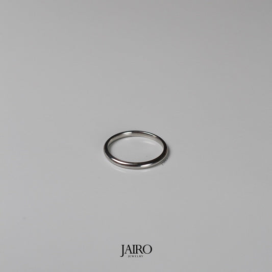 JAIRO Classic Ultra Slim Ring in Silver