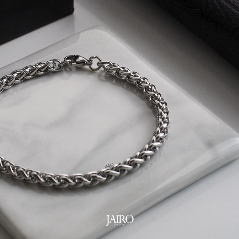 JAIRO Spiga Chain Bracelet in Silver