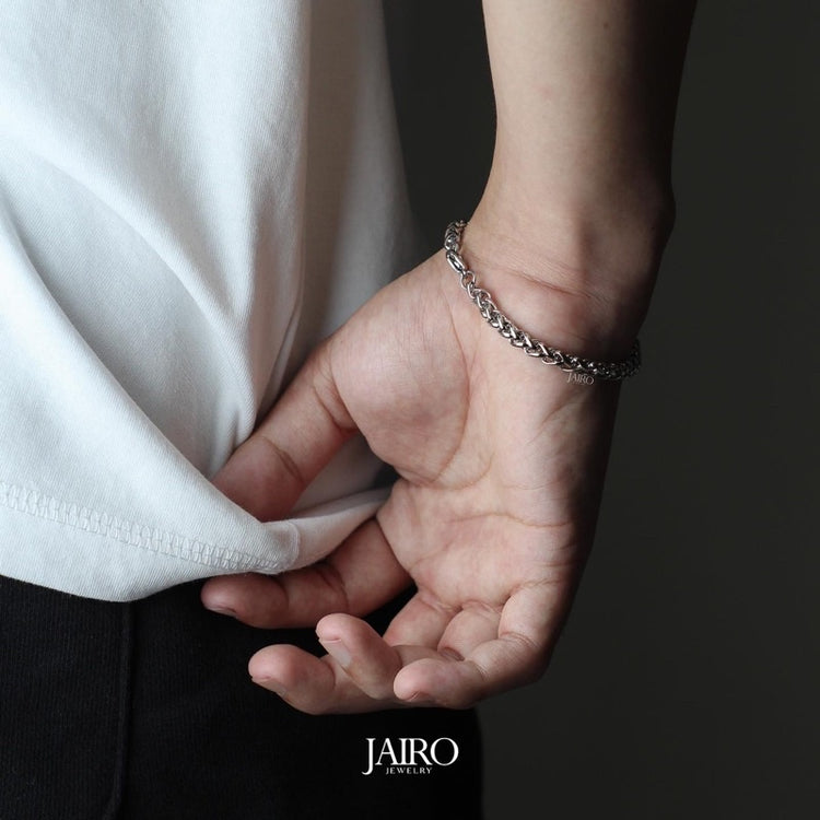 JAIRO Spiga Chain Bracelet in Silver