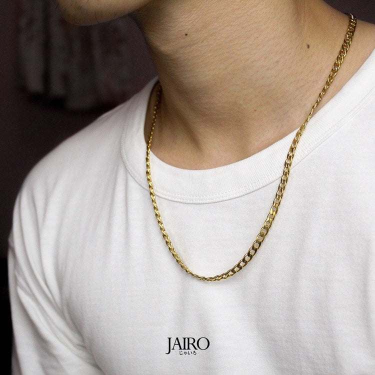 JAIRO Cuban Necklace in Gold