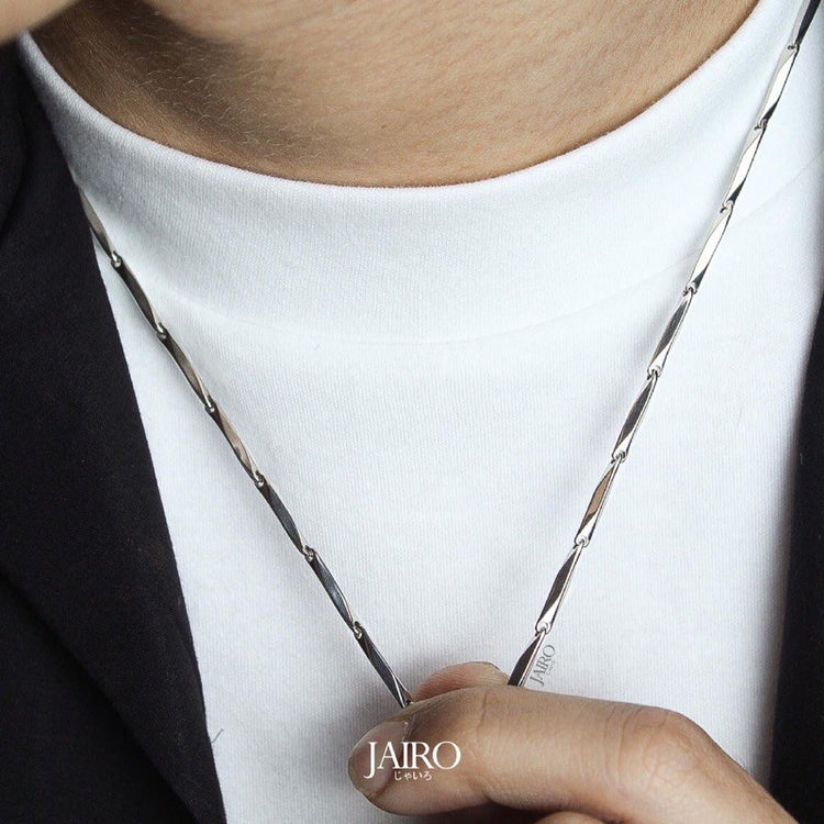 JAIRO Falco Bar Chain Necklace in Silver