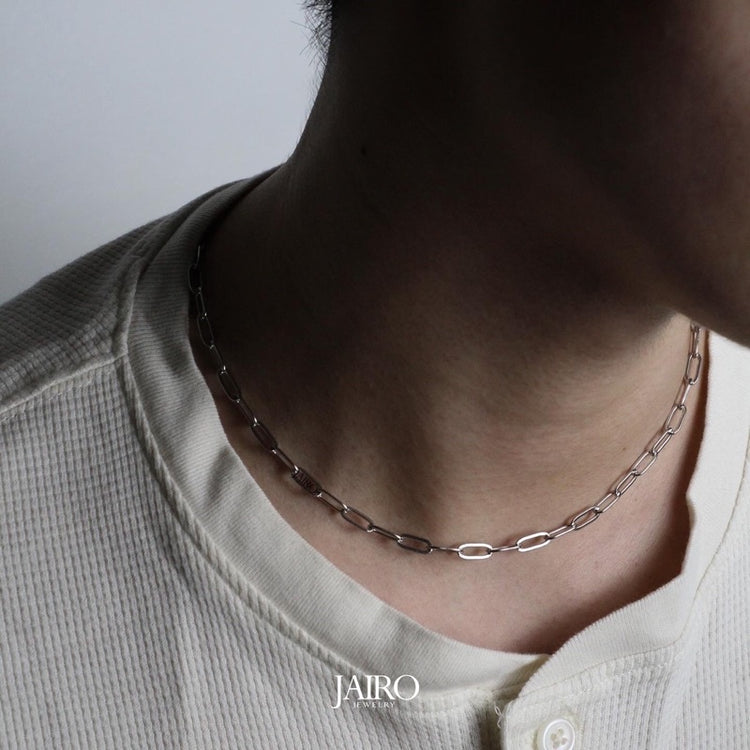 JAIRO Akiro Chain Necklace in Silver