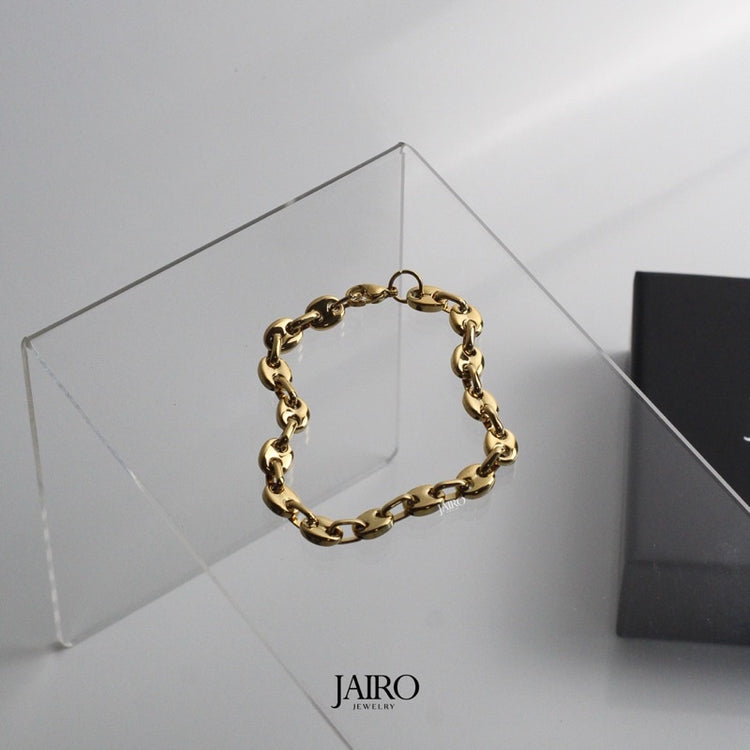 JAIRO Primo Puffed Bracelet in Gold