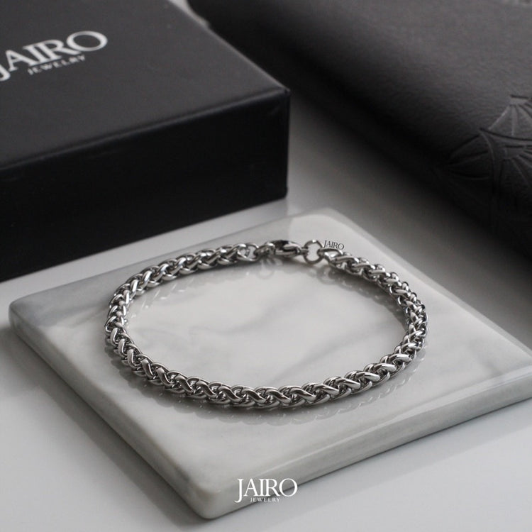 JAIRO Spiga Chain Bracelet in Silver