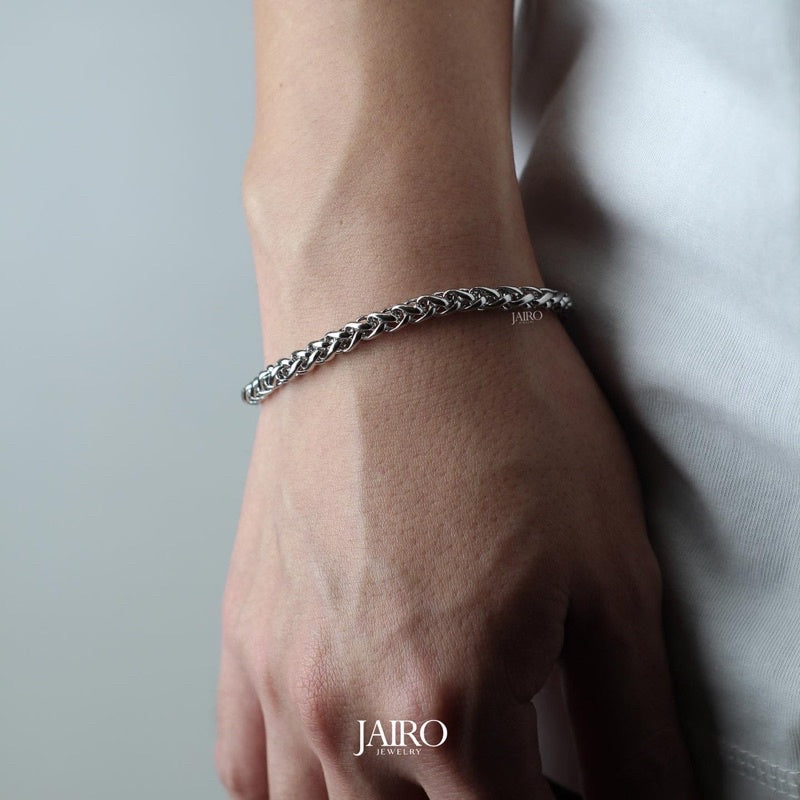 JAIRO Spiga Chain Bracelet in Silver