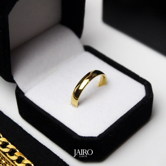 JAIRO Classic Slim Ring in Gold