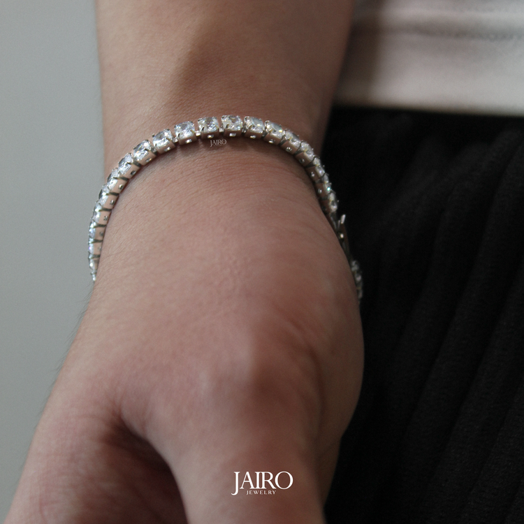 JAIRO Cairo Tennis Bracelet in Silver