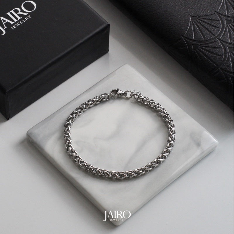 JAIRO Spiga Chain Bracelet in Silver