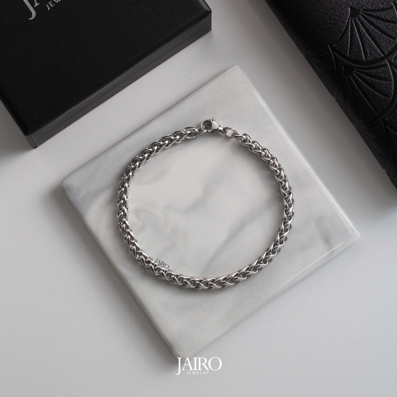 JAIRO Spiga Chain Bracelet in Silver