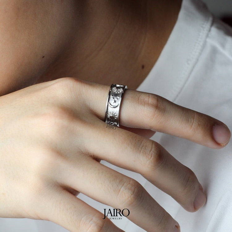JAIRO Atlas Cosmic Ring in Silver