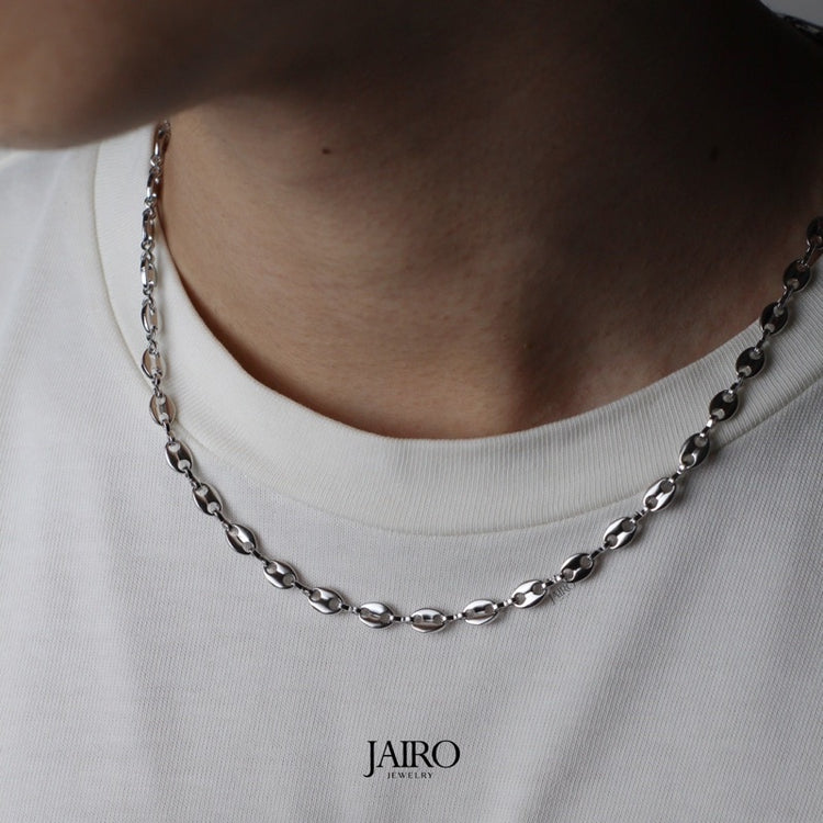 JAIRO Maru Mariner Chain Necklace in Silver