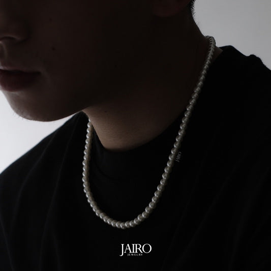 JAIRO Kaito Pearl Necklace in Silver