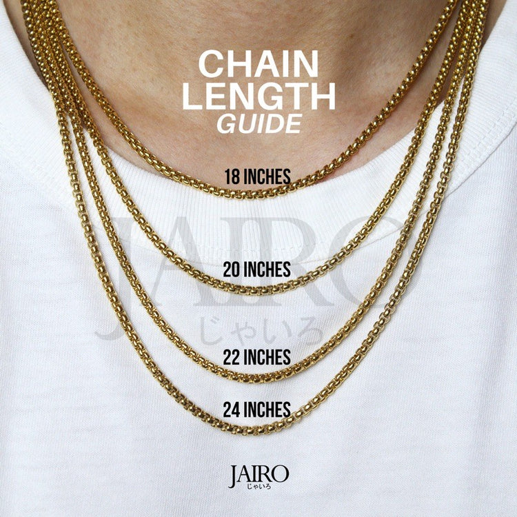 JAIRO Box Chain Necklace in Silver