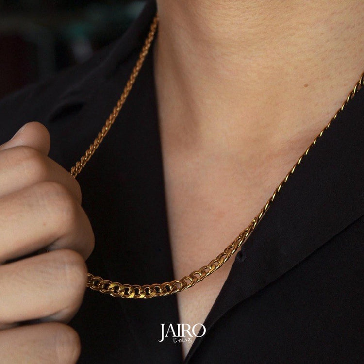 JAIRO Cuban Necklace in Gold