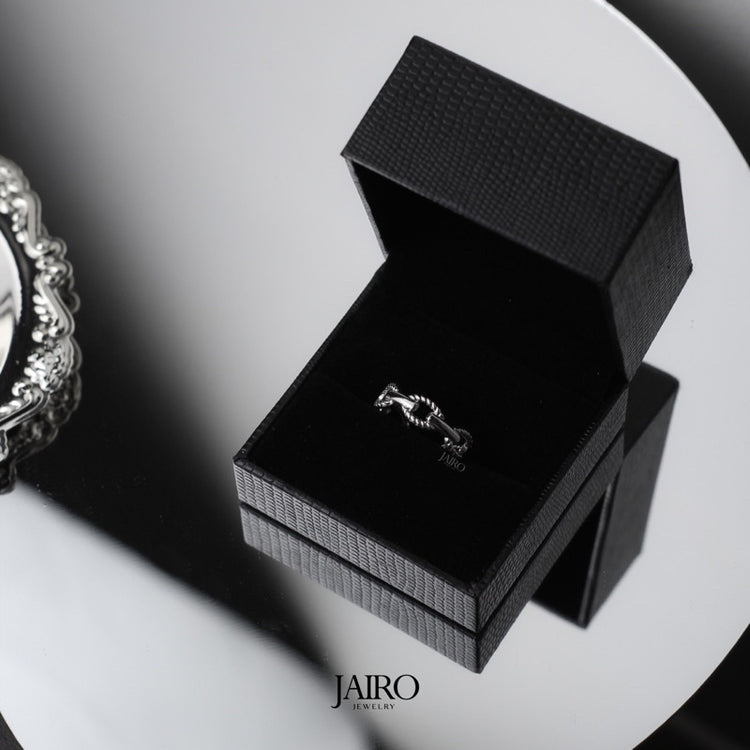 JAIRO Rio Adjustable Ring in Silver