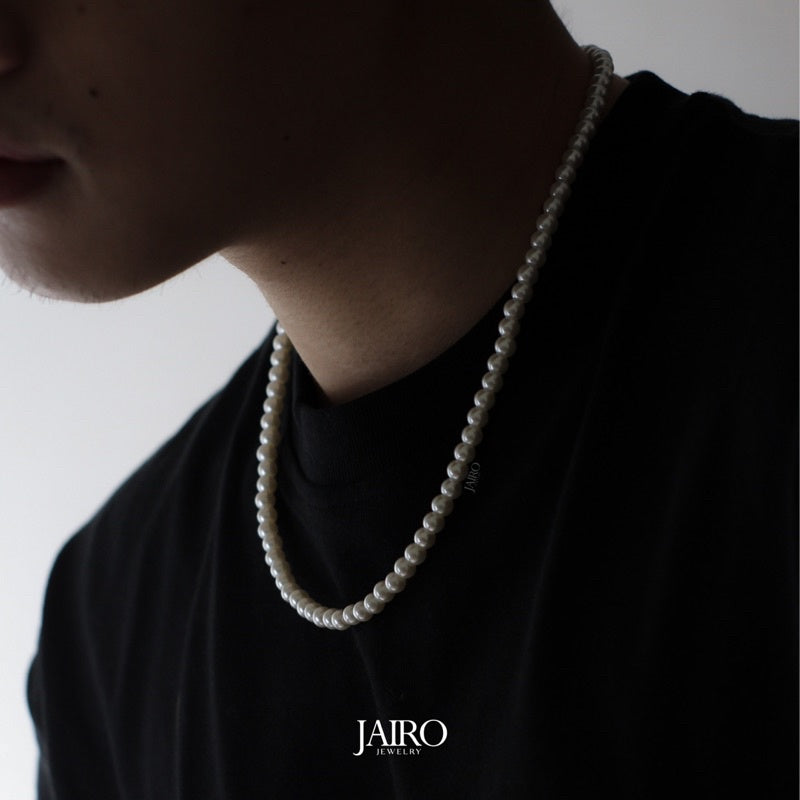 JAIRO Kaito Pearl Necklace in Silver